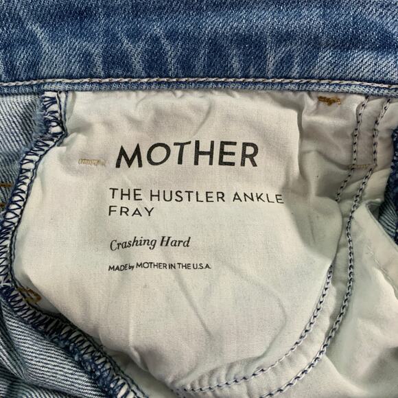 Mother 25 The Hustler Ankle Fray Crashing Hard High Rise Mother Superior - Picture 3 of 12